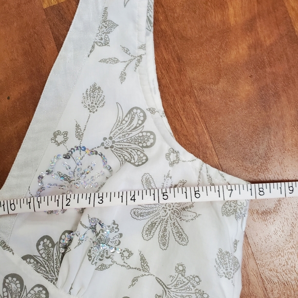 Lovely White Maxi Dress sz 8 - Picture 5 of 16